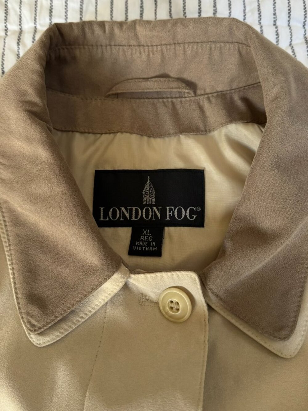 London Fog Men’s XL Tan Commuter Jacket. Machine Washable. - Picture 3 of 11